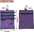 Golf Valuables Pouch - Zipper Golf Ball Bag with 4 Pockets for Storing Balls, Tees, Mobile Phone, Keys, and Cash