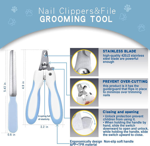 Deshedding Dog Brush - Undercoat Rake for Cats & Dogs - Double Sided Brush for Shedding and Dematting Comb Grooming