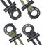 PSKOOK Survival Paracord Necklace with Flint and Steel, Fire Starter Necklace for Camping, Hiking, and Backpacking