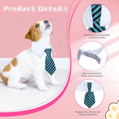 8 Pcs Pet Dog Cat Costume - Halloween Dog Neck Tie and Sunglasses for Small Dog Cat Accessories Halloween Cosplay Party