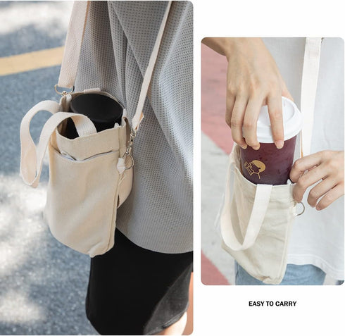 cyclopes Water Bottle Bag,Water Bottle Carrier Bag, Reusable Insulated Coffee Cup Carrier, Portable Drink Holder