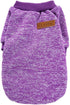 Jecikelon Dog Clothes Sweater for Small Dogs, Soft Winter Puppy Sweaters (Purple, M)
