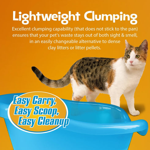 All Natural Clumping Cat Litter, 10 Pound (160oz 1 Pack), Alternative to Clay and Pellet Litter