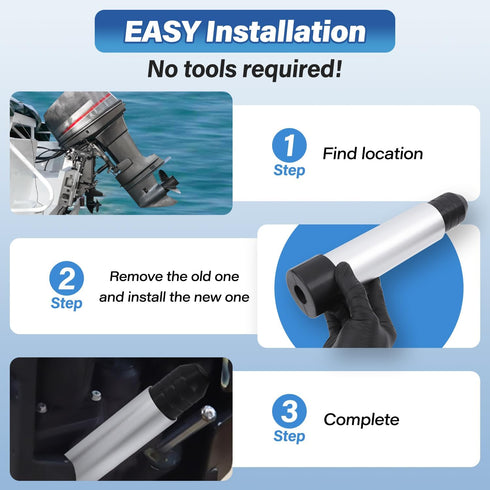 3 (Support-02) Transom Motor Support for Ram Trim/Tilt Systems - Boat Outboard Motor Support Fits for Johnson Evinrude