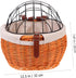 Pack NOLITOY Practical Rattan Woven Bike Basket with Breathable Design for Pets Cats Dogs Wicker Front Bicycle Basket