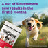Dinovite Probiotic Supplement for Dogs, Omega 3 for Hot Spot Relief, Skin & Coat Supplement, 30 Day Supply for Large