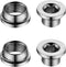 Rear Derailleur Hanger M8 Chainring Mounting Fastener Dropout, Pack of 2 (2 Nuts / 2 Bolts)