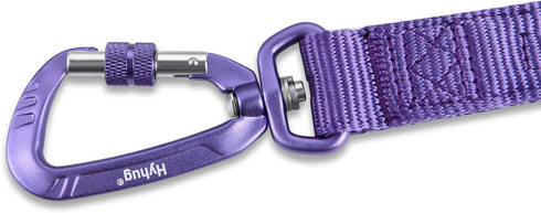 Hyhug Pets 24 Inches Nylon Short Leash with Comfort Handle, Lightweight Aluminium Carabiner for Large Dogs