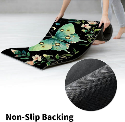 HEAKIERG 16"x24", Pet Bowl Mats for Food Cat Play Mat Pet Feeding Rug with Waterproof & Non-Slip Rubber Bottom Cushion