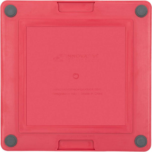 LICKIMAT Tuff, Heavy-Duty Dog Slow Feeder Lick Mat, Boredom Anxiety Reducer, Fun Alternative to Slow Feed Bowl, Red