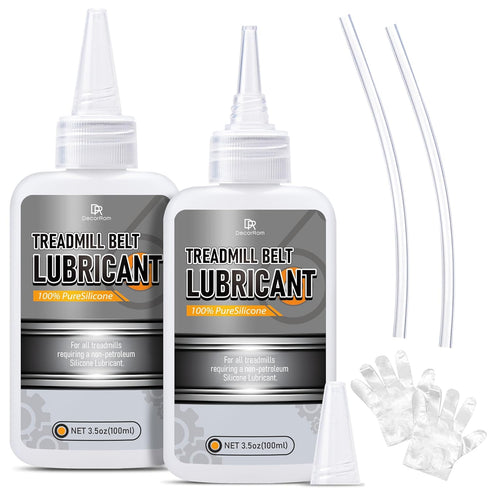 DecorRom Silicone Treadmill Lubricant - 7oz Treadmill Lube with Application Tubes, 100%