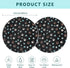 2 Pack 32" Round Whelping Pads for Dogs Washable Pee Pads for Dog Waterproof Pee Pads Black Reusable Puppy Pads Pet
