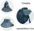 PFFY Sun Bucket Hat for Men Women, 3” Wide Brim, UPF 50+, Fishing & Beach Hats