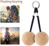 Floating Cork Keyring, 2Pcs Wooden Ball Key Ring for Sailing Boat Water Sport Accessories (#1)