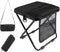 Zghncslong Portable foldable backpack stool, Camping Chair, with dual storage pockets and side