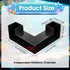 HekouJiub Black Aquarium Cave- Dual-Entrance Fish Tank Tunnel for Aquarium Shrimp & Fish Hideout Underground Tunnel