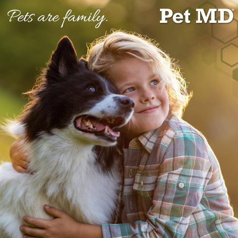 Pet MD XL Topical Wipes with Aloe for Dogs and Cats - Cleansing Wipes for Skin and Coat - 70 XL Wipes