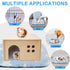 2 Pack Chinchilla,Washable 12"x12" Homimp Guinea Pig Bed, Waterproof Reusable Small Animal Bed,Super Absorbent Pee Pad