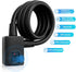 MYPIN Bluetooth Fingerprint Bike Lock, Anti-Theft Waterproof, 1M Cable, Combination Lock with Fingerprint & Bluetooth