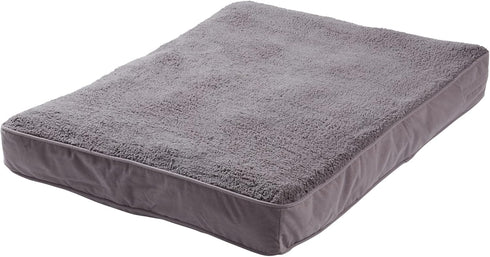 South Pine Porch Darla Deluxe Sherpa Supportive Dog Bed, Gray, Large (48" x 36")