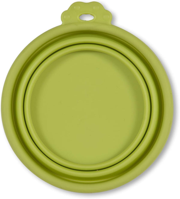 Cider Mills Petmate 23370 Silicone Round 3-Cup Travel Bowl for Pets, Go-Go Green