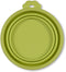 Cider Mills Petmate 23370 Silicone Round 3-Cup Travel Bowl for Pets, Go-Go Green
