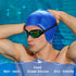 Swimming Cap, Silicone Swim Cap for Women and Men, Durable Non-Slip Waterproof for Long Hair, Protect Ears
