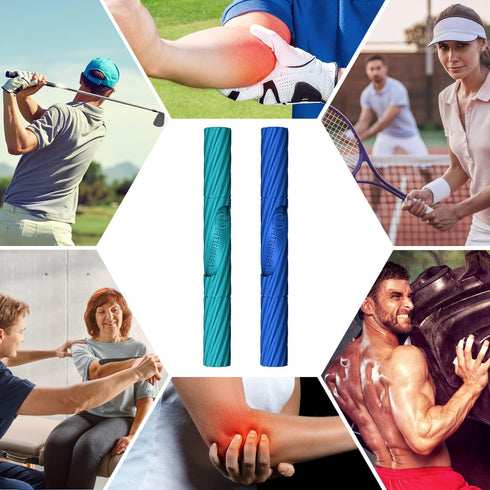 FitBeast Flex Therapy Bar for Tennis Elbow, Ideal for Relieving Tendonitis Pain, Fitness Resistance Bar for Golfers