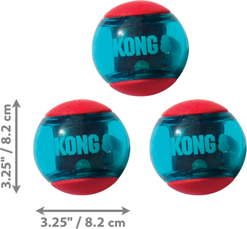 Kong Squeezz Action Toy - Large Red Fetch Fun