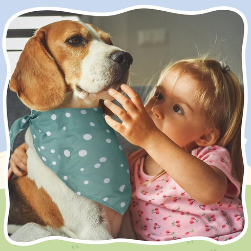 Simihiran 100 Pack Summer Dog Bandanas Bulk Spring Flower Dog Bandanas Pet Costume Dog Outfit Holiday Washable Scarf