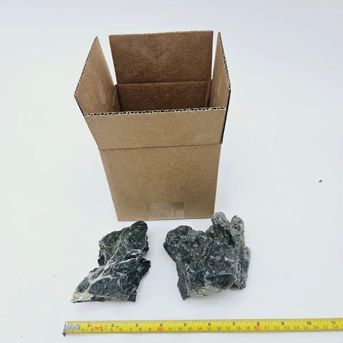 Lifegard Aquatics Smoky Mountain Seiryu Stone, 1 lb Mix Size Kit for Decoration and Aquascaping