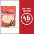 Pet Factory American Beefhide Chip Rolls Dog Chew Treats, Natural Flavor, 5", 16 Count/1 Pack