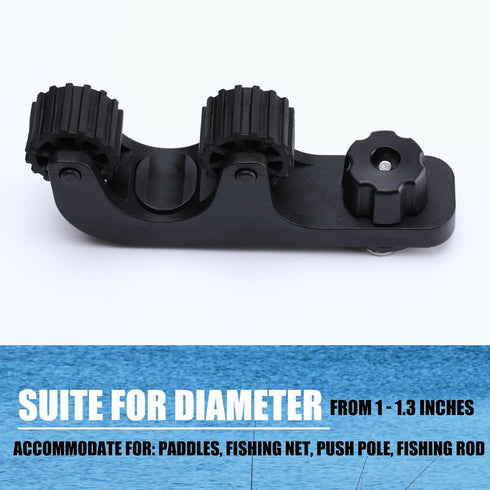 Offset Kayak Paddle Holder, Pack of 2 Track Mount Accessories with Longer Threads Bolts for Fishing