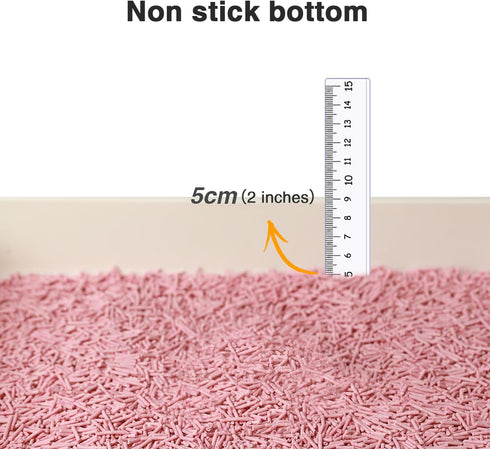 Cat Litter 24LB/4 Packs Dust-Free Clumping Tofu Cat Litter, Quickly Absorbs Odors, Flushable (Peach)