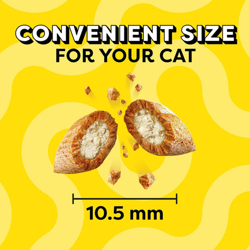 16 oz. Temptations Cat Treats MixUps Surfer's Delight, Tuna, Shrimp, Salmon Flavor, Crunchy and Soft Cat Treats, Tub