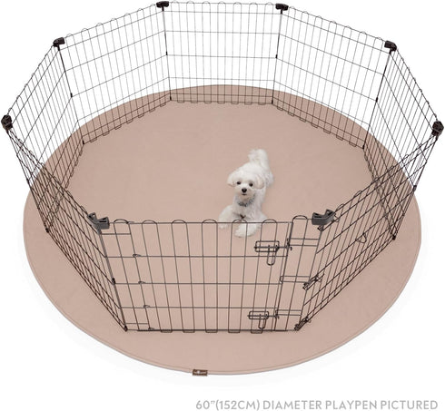 (72" 1 Pack) Paw Inspired Round Washable Pee Pad for Dogs | Reusable Puppy Pad for Potty Training, Whelping, Waterproof