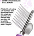 Poodle Dematting Fur Rake Comb Brush for Dogs and Cats, 2.5" Steel Safety Blades