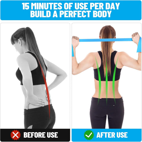 Resistance Bands Professional Exercise Bands for Strength Training, Yoga, Pilates, Recovery