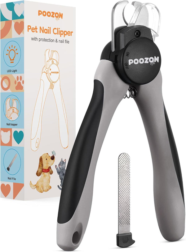 Dog Nail Clipper with Light, Illuminates Nail Clipper Kit or Bloodline for