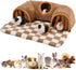 Avont Guinea Pig Hideout Tunnel, Large Hideaway Play Tube Toys Mat for