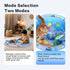 Cat Dog Water Mat with Remote Control LED Boat, Thickened Anti-Scratch Leak Proof Cat Water Sensor Play Mat, Non-Slip