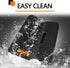 NonSlip Fish Fillet Mat, Heavy Duty Rollable Fish Bait Cutting Board, Large Size Fish Cleaning Mat (14 x 24“, Black)