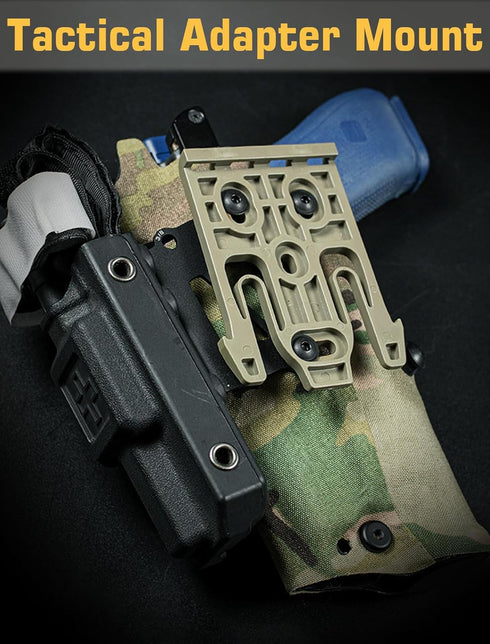 Tactical Holster Adapter Tourniquet Holder Mount, QLS Police Gear Accessories Belt Attachment