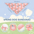 Simihiran 100 Pack Summer Dog Bandanas Bulk Spring Flower Dog Bandanas Pet Costume Dog Outfit Holiday Washable Scarf