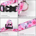 Maca Bates Designer Flower Pink Dog Collar, Cute Spring Collars for Small Medium Large Female Dogs