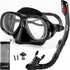 Nearsighted Snorkel Gear, Nearsighted Dry Snorkel Mask Set for Adult Youth, Nearsighted