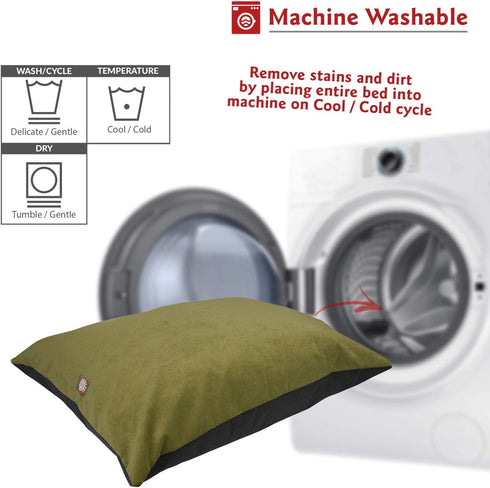 Majestic Pet Rectangle Medium Dog Bed, Washable Non-Slip Comfy Pet Bed, Dog Crate Bed, Medium Breed 35 x 28 Inch, Villa