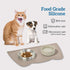 18 9.8'') OHMO - Cat Food Mat, Silicone Pet Feeding Mat for Floor Non-Skid Waterproof Dog Water Bowl Tray, Easy