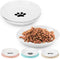 2024 NEW Anti Whisker Fatigue Cat Bowls Set, Healthy Ceramic Flat Cat Food Bowl for Indoor Cats