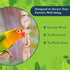 SunGrow Parakeet Wooden Chew Toy Hanging Wood Cookies for Pecking Chewing Great for Parrots Macaws African Grays &